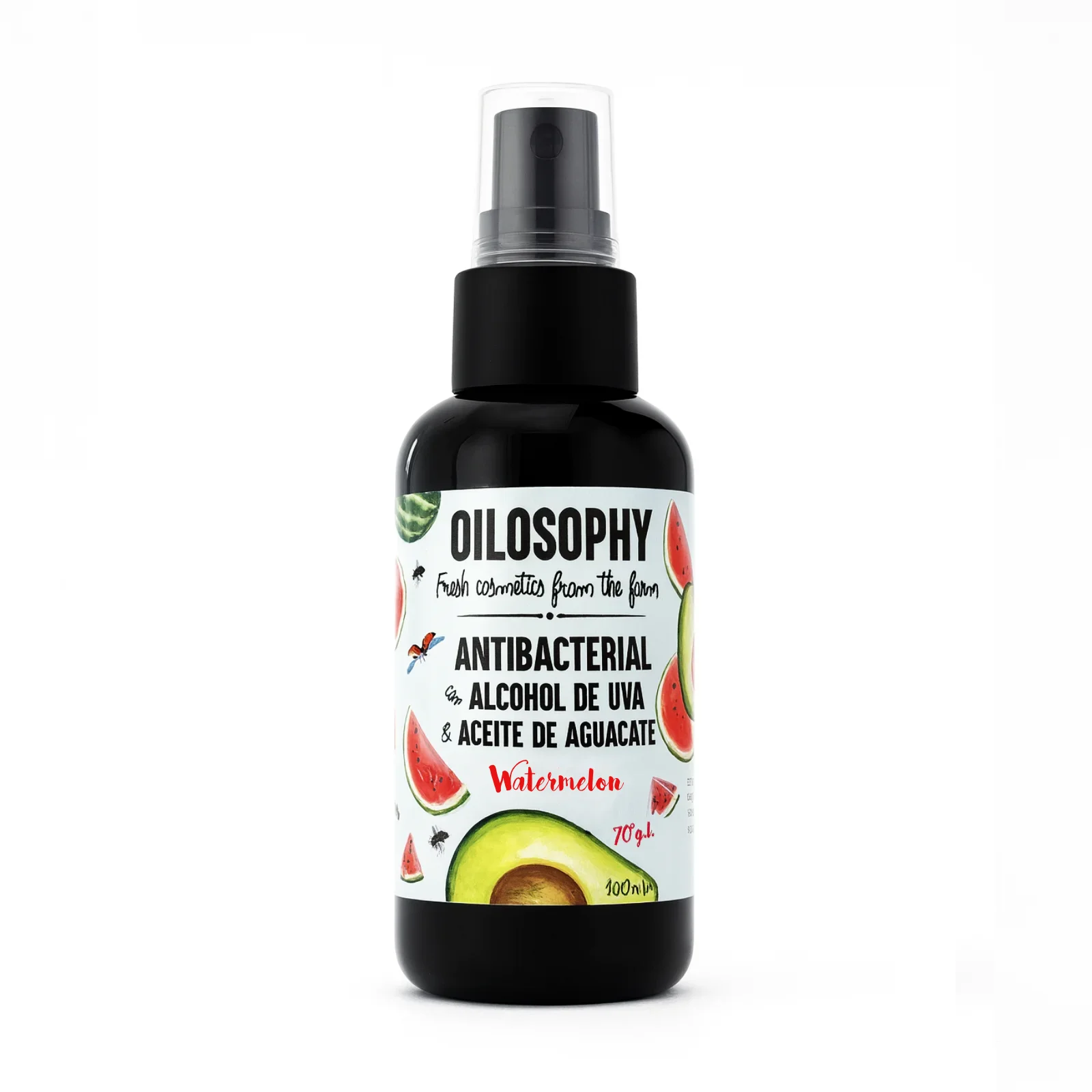 Antibacterial con Alcohol de Uva 70% & Aceite de Aguacate - Imagen 6