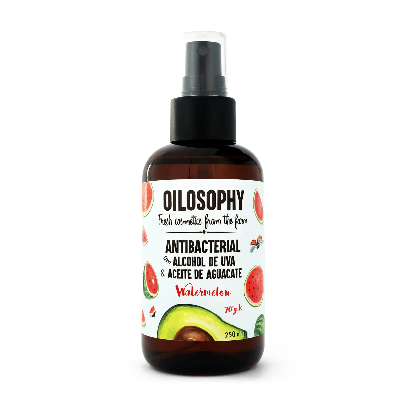 Antibacterial con Alcohol de Uva 70% & Aceite de Aguacate - Imagen 7